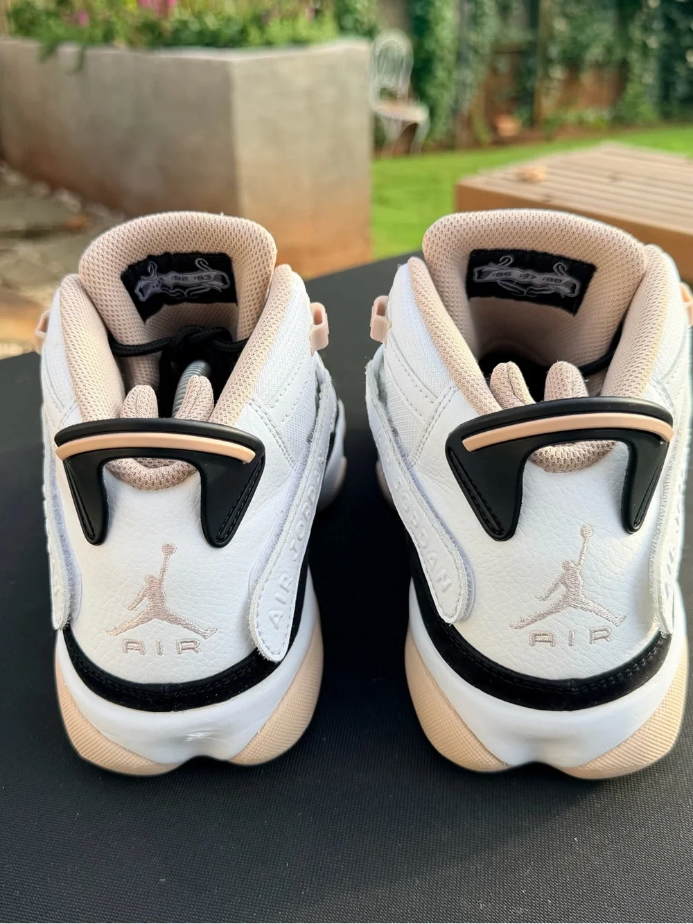 Jordan Air Jordan 6 Rings 322992-112 White/Fossil Stone/Black Men's Mid Top